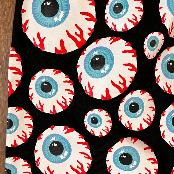 NEW Mishka NYC All Over Print Keep Watch Sweat Joggers Streetwear Eyeballs Sz M - Picture 4 of 11